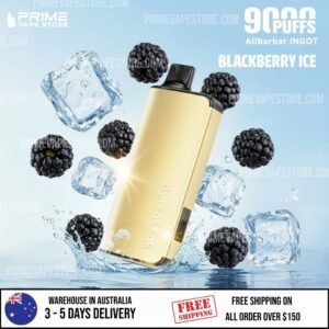 ALIBARBAR INGOT 9000 Puffs Blackberry Ice