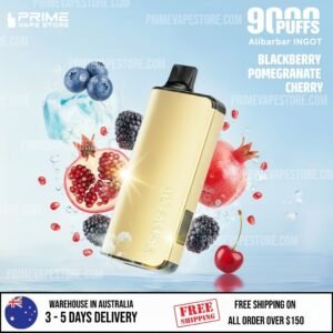 ALIBARBAR Ingot 9000 Puffs Blackberry Pomegranate Cherry