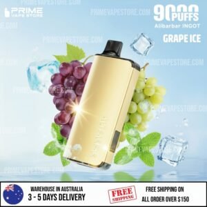 ALIBARBAR INGOT 9000 Puffs Grape Ice