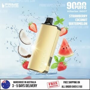 ALIBARBAR INGOT 9000 Puffs Strawberry Coconut Watermelon
