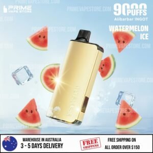 ALIBARBAR INGOT 9000 Puffs Watermelon Ice