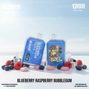 BIMO Crystal 12000 Puffs Blueberry Raspberry Bubblegum